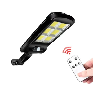 LED Solar Powered Outdoor Wall Lamp PIR Motion Sensor Night Light Garden Pathway Security Lighting with Remote