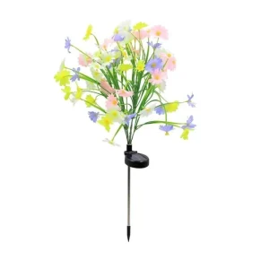 LED Solar Simulation Flower Garden Floor Lamp IP65 Waterproof Wild Chrysanthemum Outdoor