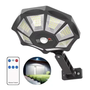 LED Solar Street Pathway Lights Outdoor Waterproof Remote Control ABS Yard and Patio Lighting