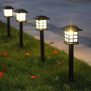 LED Solar Walkway Lights 6000K Daylight CE Certified 2-Year Warranty for Garden Landscape Path Waterproof Outdoor Patio Driveway