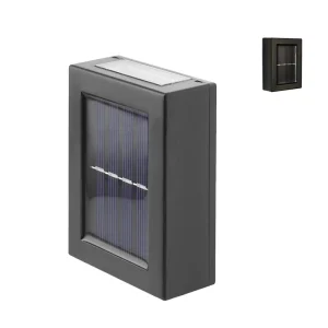 LED Solar Wall Light Outdoor Sunlight Sensor Lamp IP65 Waterproof Modern Deck Lighting Decor Solar Light