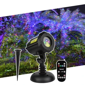 LED Street Light Aluminum Garden Lights Outdoor Rgb Firefly Moving Laser Light Landscape Holiday Decor Garden Decoration