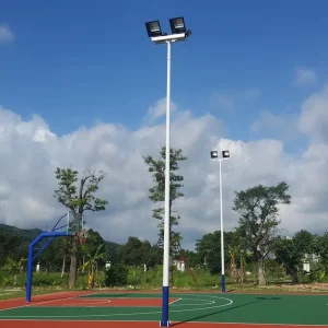 LED Street Light Conical High Pole Waterproof Hot dip Galvanized Resistant 200km h Wind 2 Year Warranty