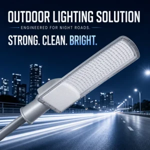 LED Street Light Die Cast Aluminum Housing IP65 Waterproof Outdoor Road Lamp for Highway Parking Lot Factory Warehouse