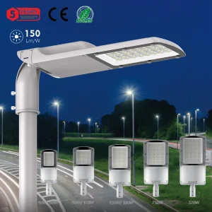LED Street Light Fixture 60w 150w 320w Shoebox Street Lamp Photocell Sensor Outdoor Road Lighting