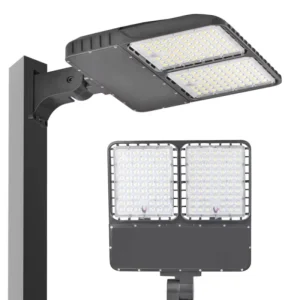 LED Street Lights for Parking Lots Shoebox Light 300w Waterproof 3030 Photics Lens Lightning Proof High Mast Road Lamps