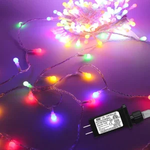 LED String Lights 8 Modes Soft White String Lights Indoor Berry String Lights for Wedding Party Room Clear Wire