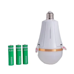 LED Stroboscopic Camping Emergency Light Bulb, IP44 Waterproof, 5-8 Hour Backup, Dimmable, Manual Button