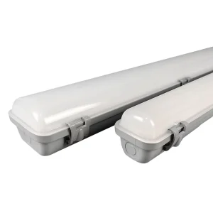 LED Three-Proof Light IP65 Waterproof Dustproof Moisture-Proof Double-Row Batten Lamp for Warehouse Garage