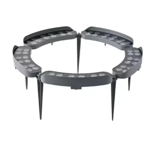 LED Tree Ring Light Outdoor Waterproof Landscape Tree Uplight Circular Ground Spike Tree Wrap Light for Garden Lawn
