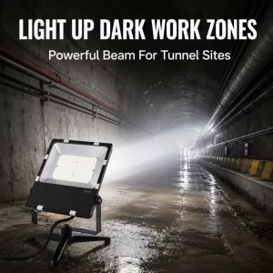 LED Tunnel Spotlight IP65 Anti glare 30W 60W 300W Underground Subway Passage Flood Light Aluminum Die Cast Housing