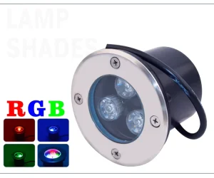 LED Underground Light 3W Cold White Outdoor Ground Spot IP67 Inground Landscape Light