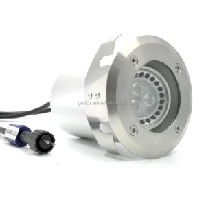 LED Underground Recessed Light Adjustable MR16 IP68 Landscape Stainless Steel CRI 83 2700 6500K