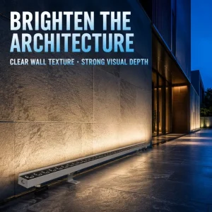LED Wall Washer Light 24W 72W Tempered Glass Cover Impact-Resistant for Villa Residential Facade Lighting