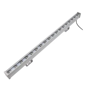 LED Wall Washer Light RGB 1000mm 24W DMX 512 3 or 4 Channels IP65 Aluminum Clear Bead 0-10V Controlled