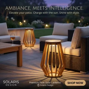 LED Wooden Solar Garden Light IP65 Waterproof Battery Powered Small Size Outdoor Decorative Portable with USB Charging