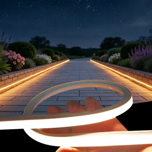LFB1616-3 Custom Flexible Bendable Silicone IP66 Waterproof Soft Led Strip Light Neon Light for Outdoor Landscape Park Walkway