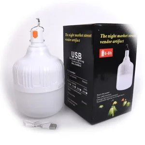 LIANGTE Custom Smart USB DC Charging Emergency IP65 Rated Lead Acid Battery LED Camping Rechargeable Light Bulb