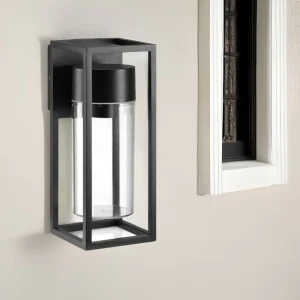 Landscape Black Aluminum E27 15W Exterior Wall Lamp Outdoor Waterproof IP65 Corridor Light