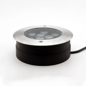 Landscape IP67 Waterproof Cast Aluminum Outdoor RGBW Warm White Round Parking Step Garden Deck Inground LED Underground Lights