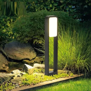 Landscape Park Lighting Aluminum Outdoor Waterproof Solar Garden Lights Lawn Lamp for Patio Pathway