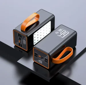 Large-Capacity Camping LED Light and Power Bank 27000mAh 66W Digital Display for Mobile Live Streaming