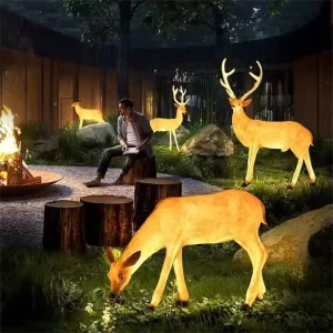 Large Deer Lamp Outdoor Plaza Villa Garden Christmas Holiday Lighting