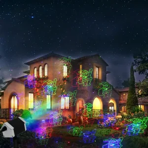 Laser Lights Outdoor Garden Lights 16 Patterns Christmas Laser Lights for Outdoor Indoor