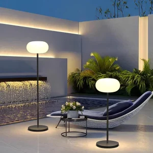 Lawn Outdoor IP65 Waterproof Solar Powered LED Plastic Grass Light Tie Dye Style Garden Banquet Decor Landscape Lighting Fixture