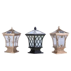 Led Garden Gnome Pathway IP44 Waterproof Outdoor Solar Aluminum Alloy Pillar Lights with 12 15 Hours Working Time