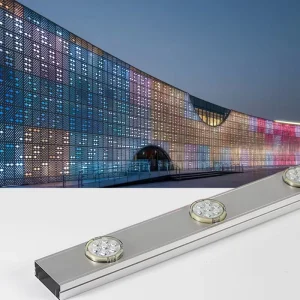 Led Permanent Bulb Source Lamp Exterior Facade Lighting 40mm Pixel Module Point Light Dmx Strip Building Dynamic Light