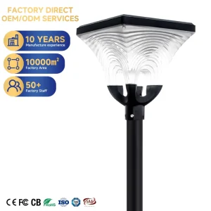 Light Luxury IP65 Solar Street Light Renewable Energy Outdoor Lamp for Garden & Villa
