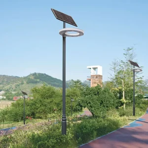 Light Luxury Outdoor LED Street Lights Urban Lighting Renewable Energy Garden Villa Outdoor LED Solar Lamp