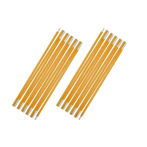 Lightweight Aluminum Alloy Tarp Pole 4.05m Set of 2 Camping Canopy Support Rod for Awning Sun Shelter Tent Backpacking