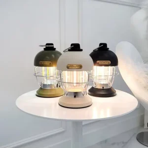 Lightweight Waterproof Retro USB Camping Lamp for Garden, Tent, and Outdoor Lighting
