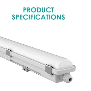 Linkable Emergency Tri-Proof LED Light Bar Waterproof Batten Fixture Ceiling Mount 1200mm Commercial Garage Food Factory CE