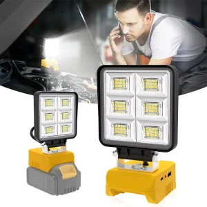 Lithium-Ion Battery Outdoor Rechargeable Camping Work Light, Portable Multi-Function