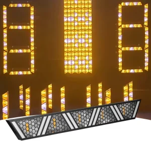 Long Full Color LED Bar Matrix Retro Wall Washer Light Metal Vintage-style Staining Strobe Auxiliary Light DMX512 Control