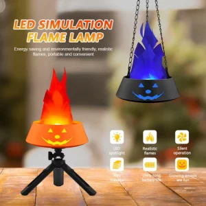 Long-Lasting Desktop Ornaments Flickering Flame LED Lights for Festivals Home Yard Garden Bars Night Clubs & Parties
