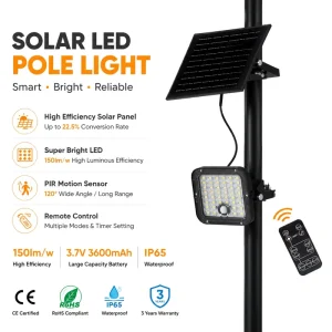 Long Lifespan Split 10W Solar LED Flood Light with Brand New Battery ABS+PC Housing IP65 Waterproof Outdoor Lamp