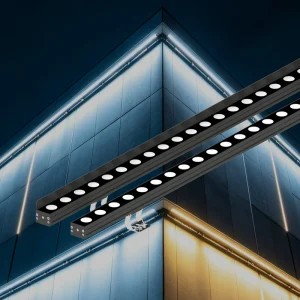 Long Strip Gray Aluminum IP67 LED 24W Outdoor Wall Washer Light Warm Glow Waterproof Villa Exterior Decoration