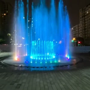 Low Maintenance Energy Saving Stainless Steel Modern Design Musical Floor Fountain for Commercial Shopping Mall Atrium Decor