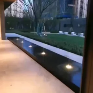Low Maintenance Energy Saving Stainless Steel Modern Water Jumping Jet Fountain Light for Commercial Villa Decor