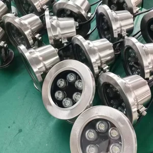 Low Maintenance Energy Saving Stainless Steel Modern Water Jumping Jet Fountain Light for Residential Courtyard Villa Decor