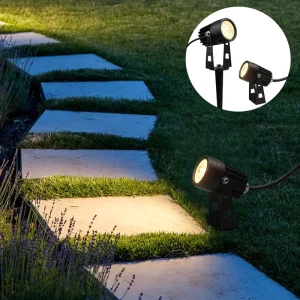 Low Voltage 12V 3W 3000K LED Garden Stake Light IP65 Outdoor Landscape Pathway Spotlight