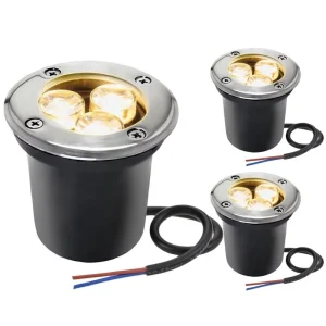 Low Voltage Landscape Lights 12-24V LED In Ground Lights IP67 Waterproof Garden Lighting for Yard Pathway Driveway Deck