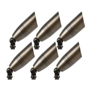Low Voltage Landscape Lights Solid Brass Landscape Spotlight Outdoor LED Landscape Light Fixture Without Bulb