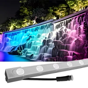 Lqx2018 24V DC 24W RGBW Color-Changing 5m Flexible Neon Strip Facade Wall Washer Light
