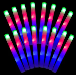 Luminous Foam Tube RGB LED DJ Night Club Concert Bulk Party Supplies Portable Custom Logo Christmas Easter