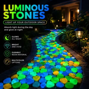 Luminous Stone 3-6mm 6-10mm Photoluminescent Aggregate Sunlight Charged Garden Path Concrete